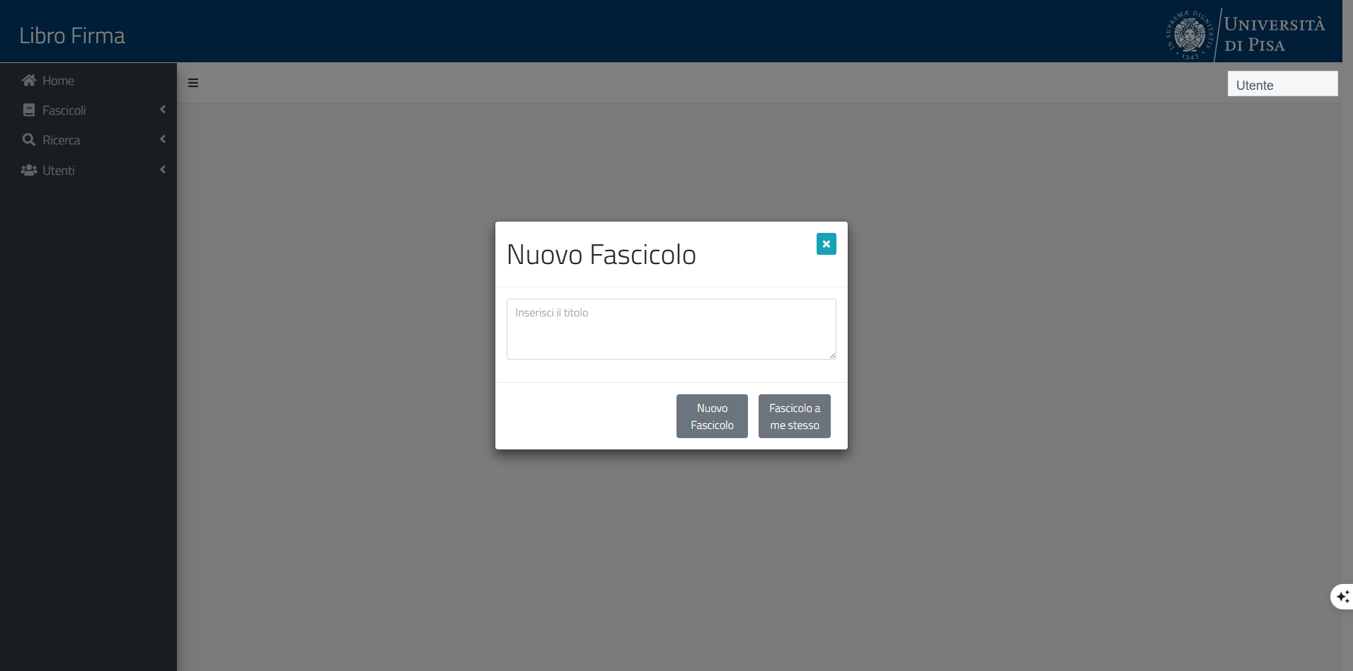 Nuovo fascicolo